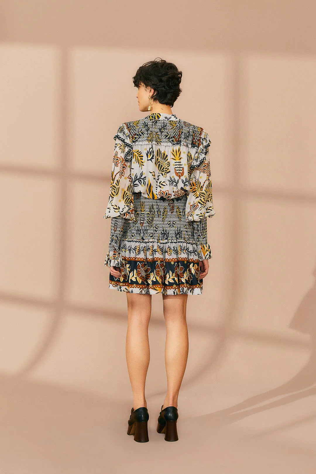 Floral Tapestry Mini Dress