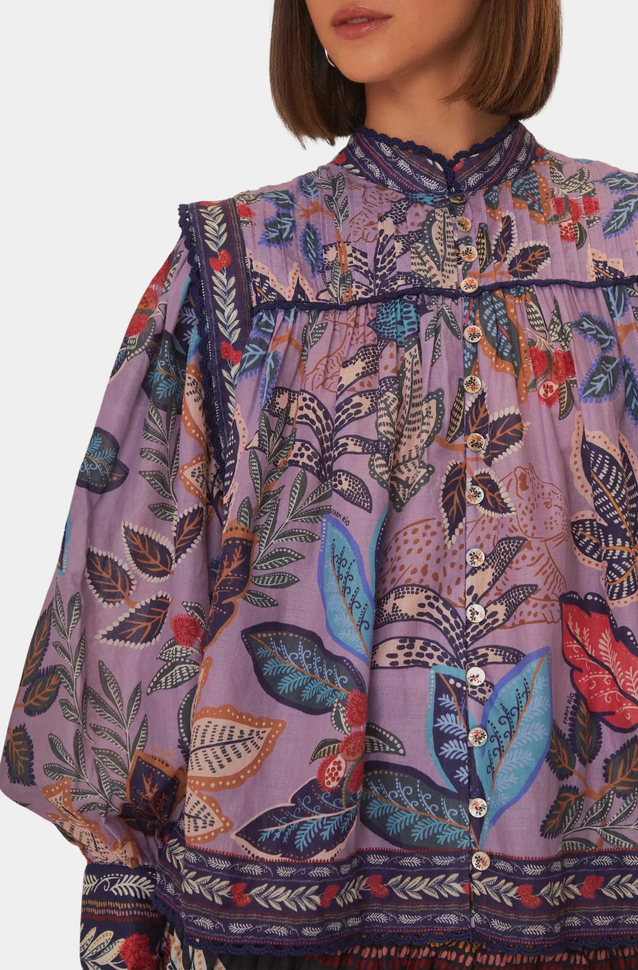 Wild Night Lavender Long Sleeve Blouse, Fall blouse, long sleeve blouse,