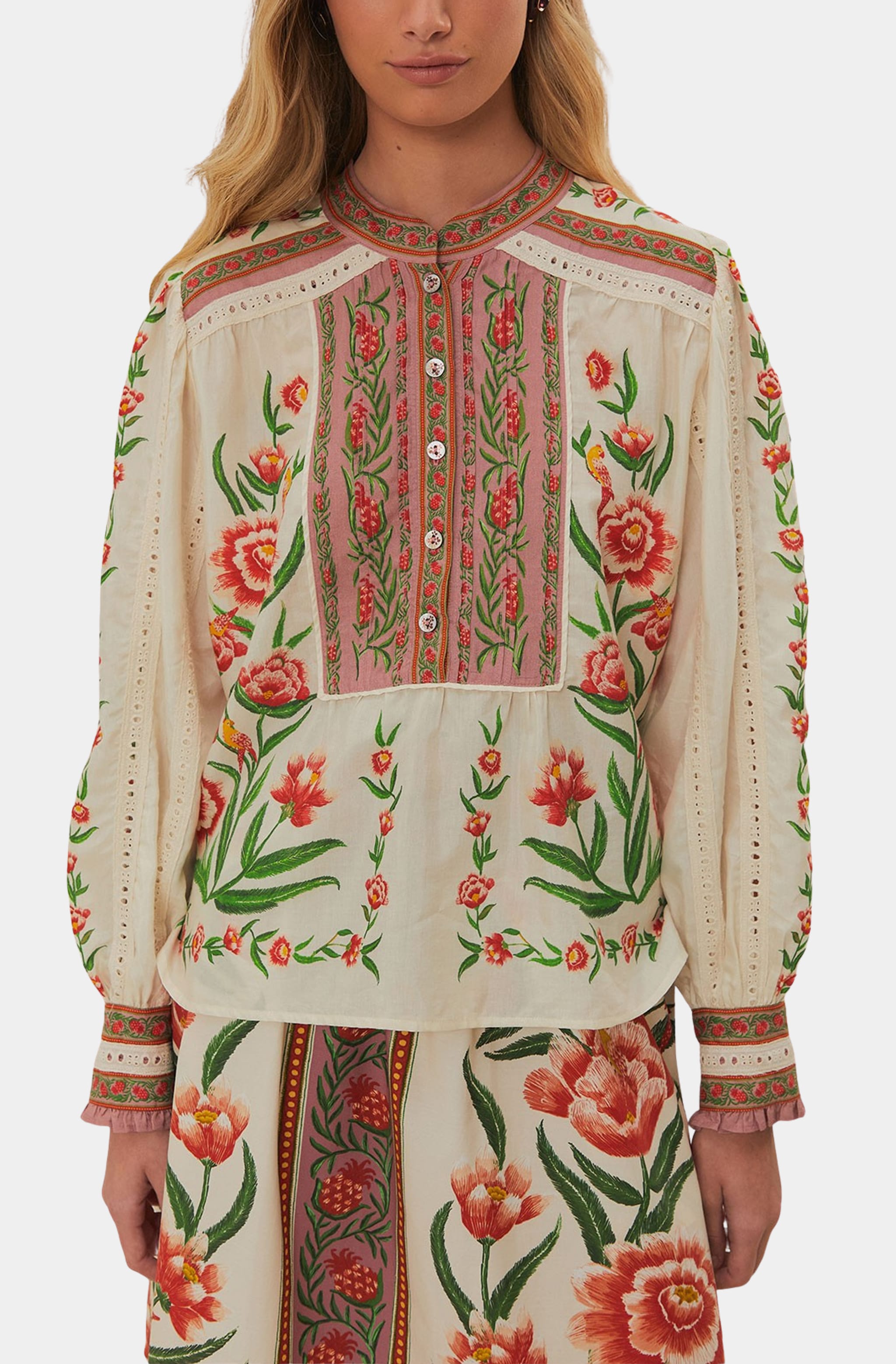 Ainika Delicate Off-White Blouse