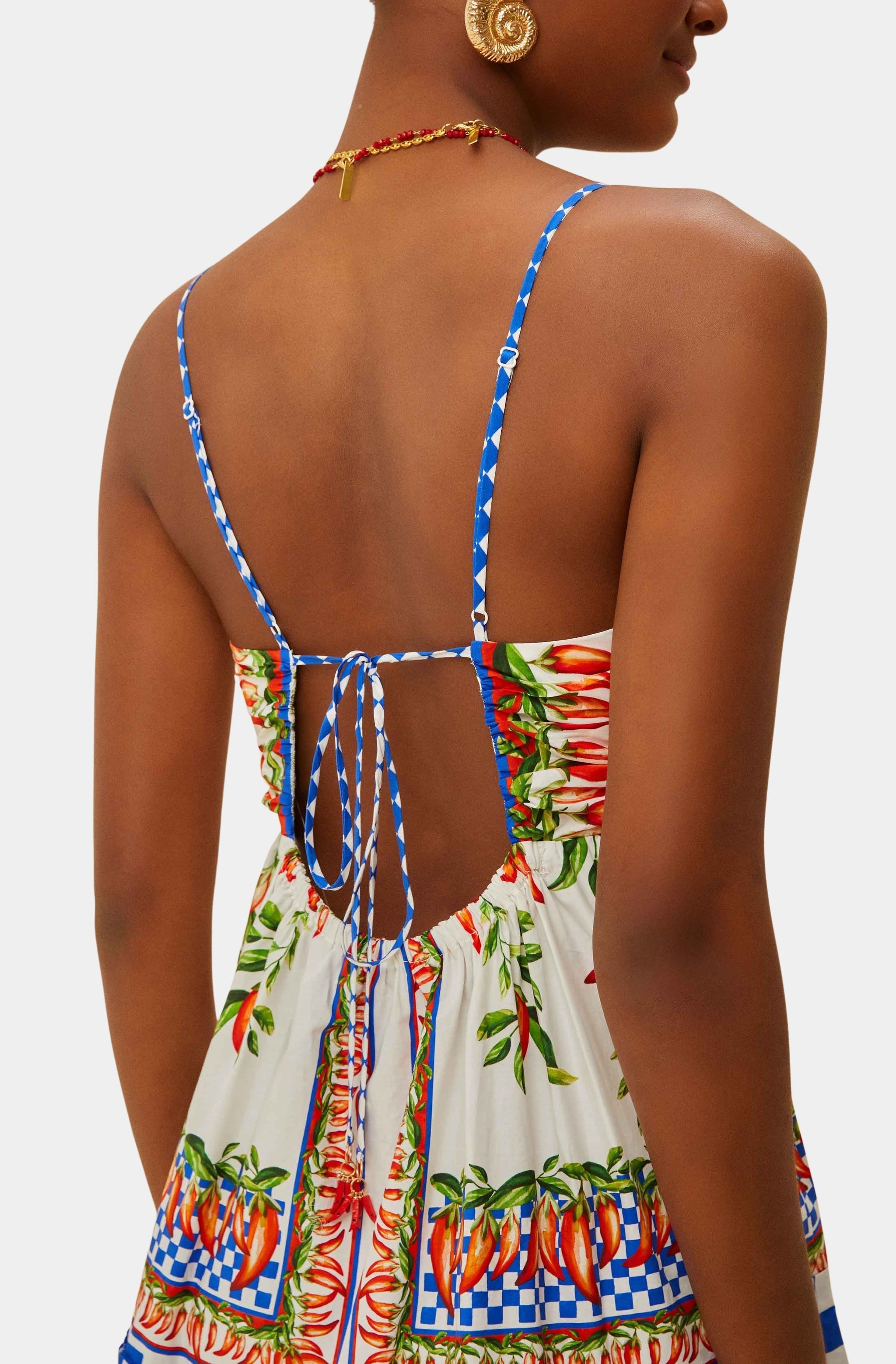Picnic Peppers Ainika Off-White Mini Dress