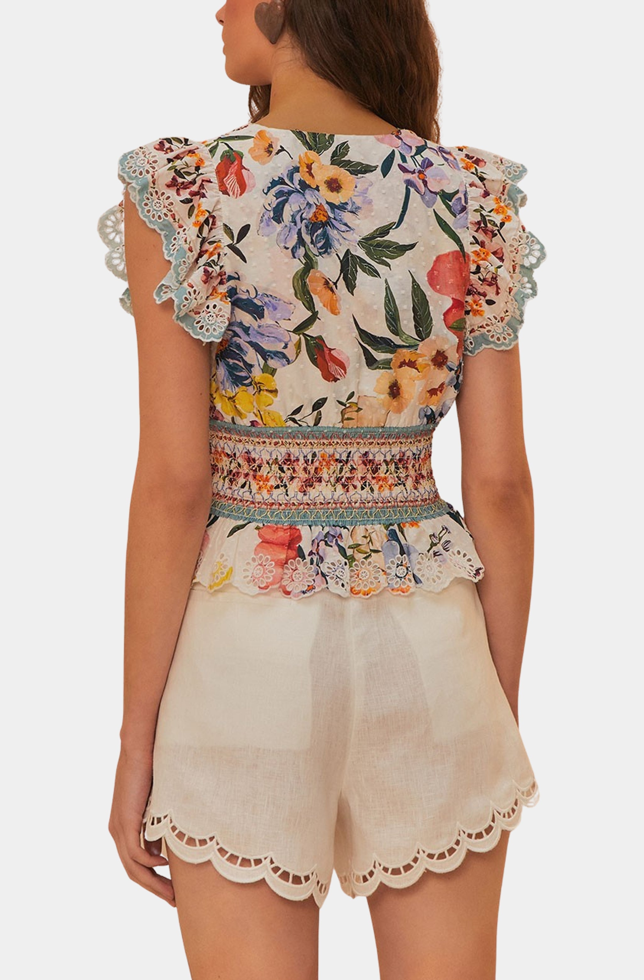 Greek Garden Off-White Blouse