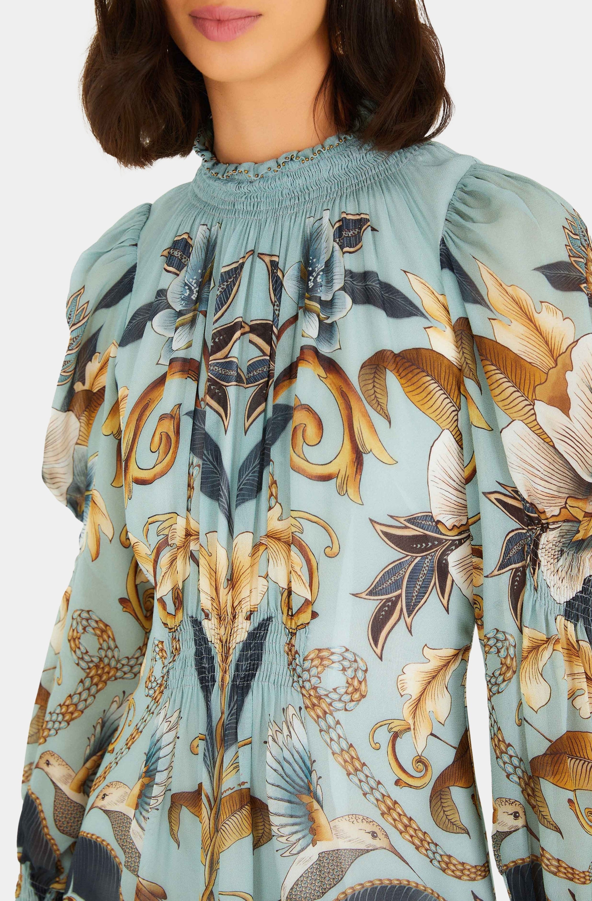Snake Garden Mini Dress