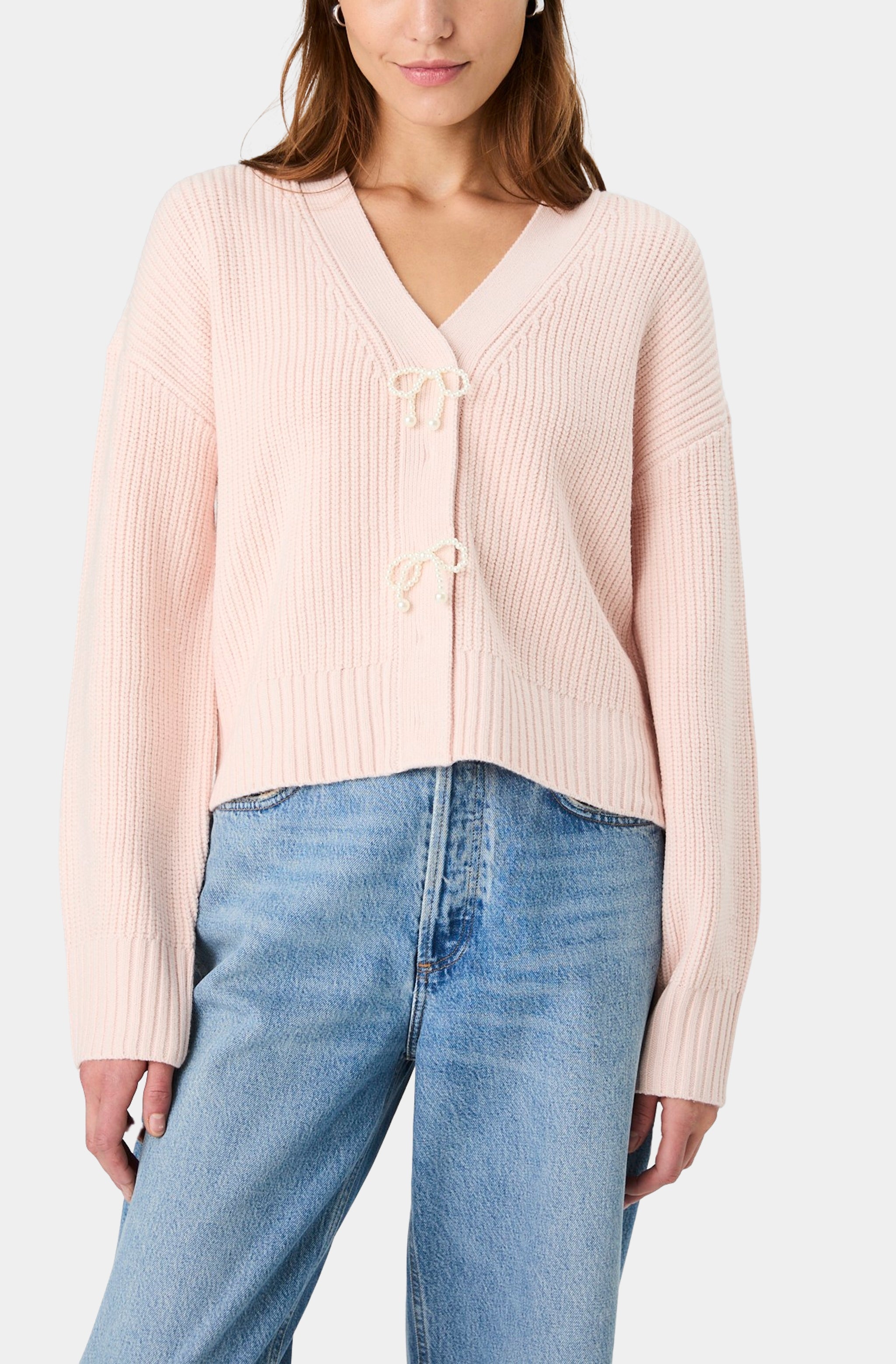 Embellished Bows Sweater