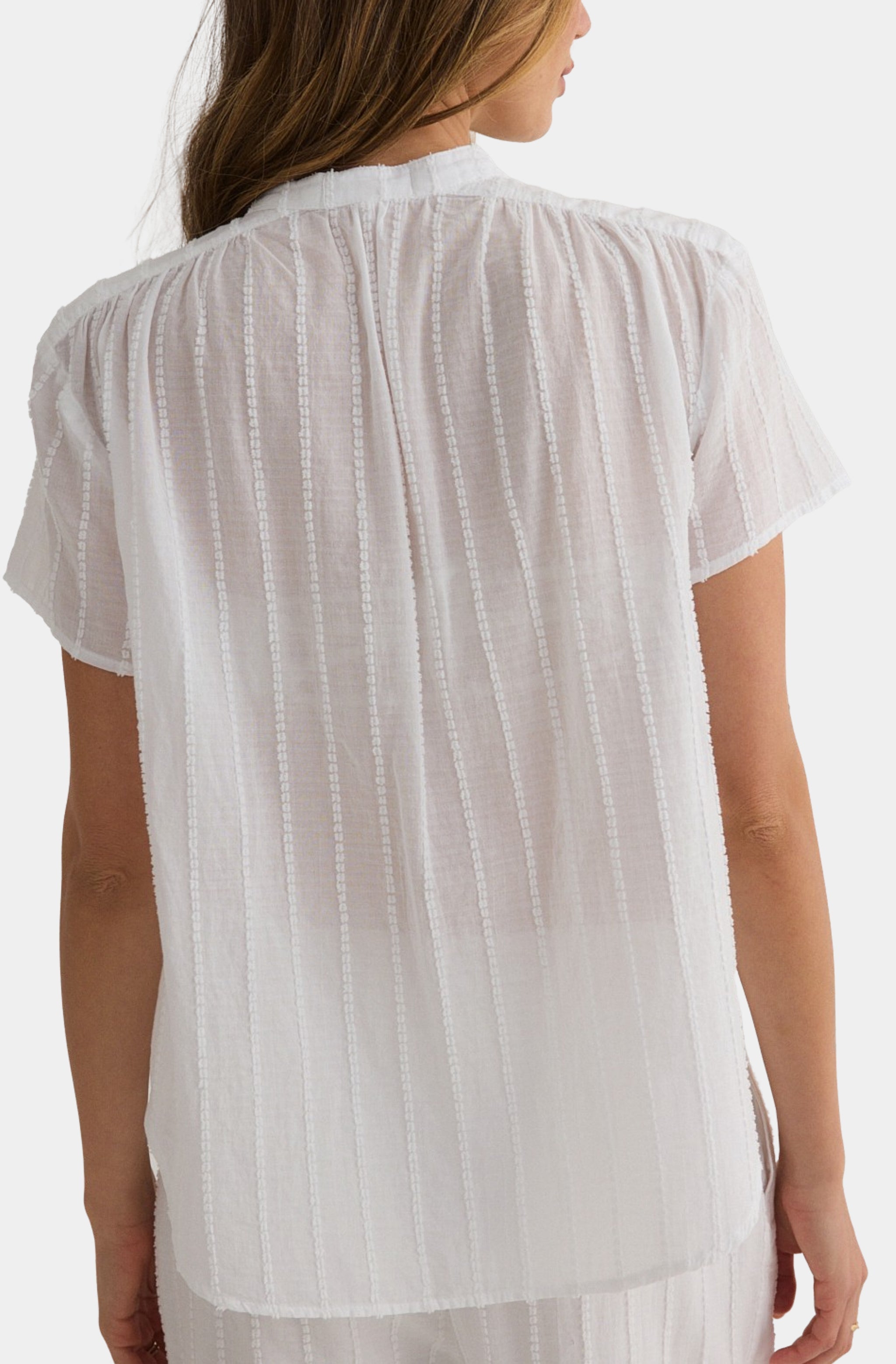 Short Sleeve Shirred Top