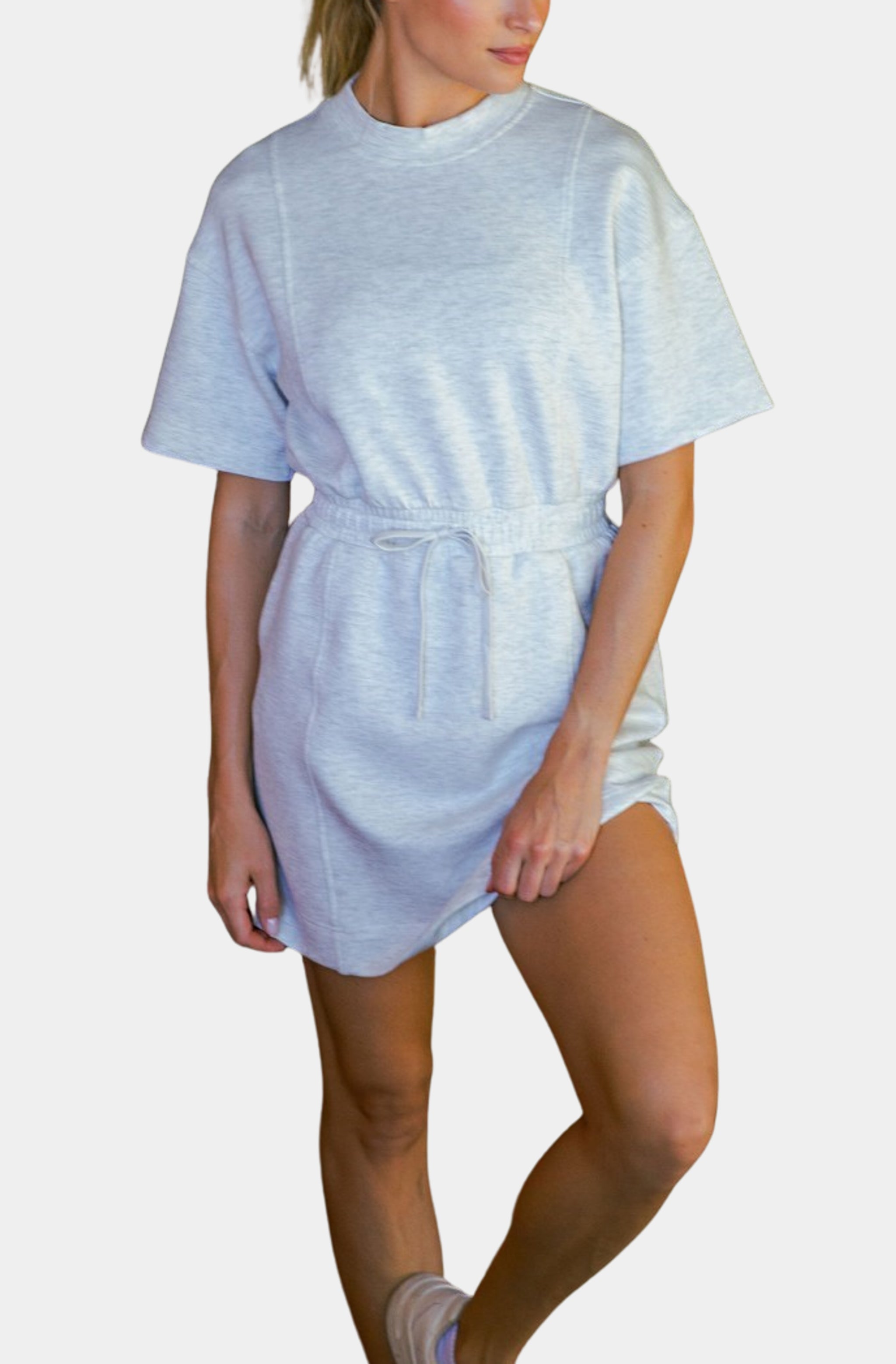 knee length dresses for ladies Modal Scuba Mini Dress – Hemline Vinings