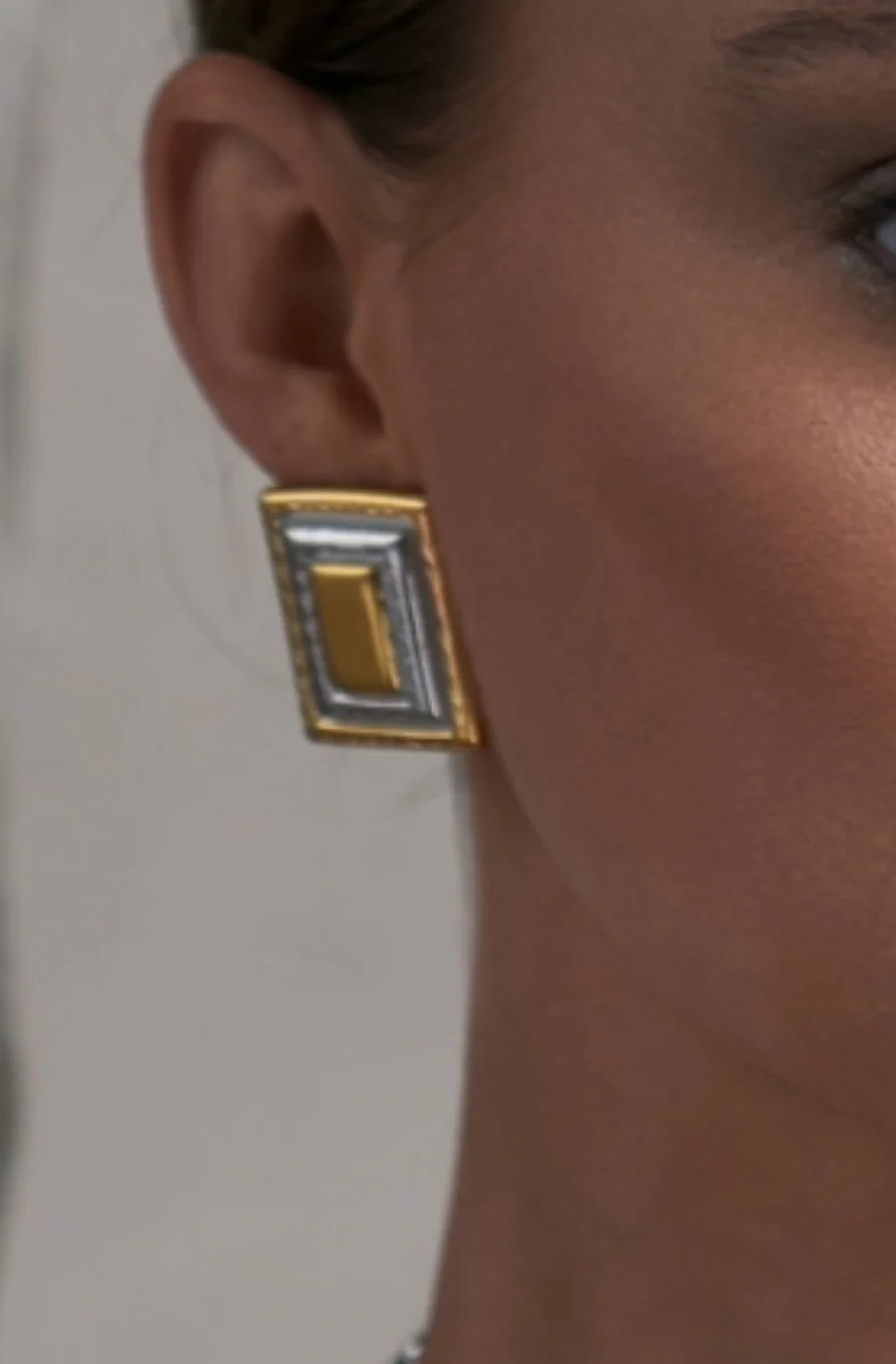 Rectangle Mix Earrings