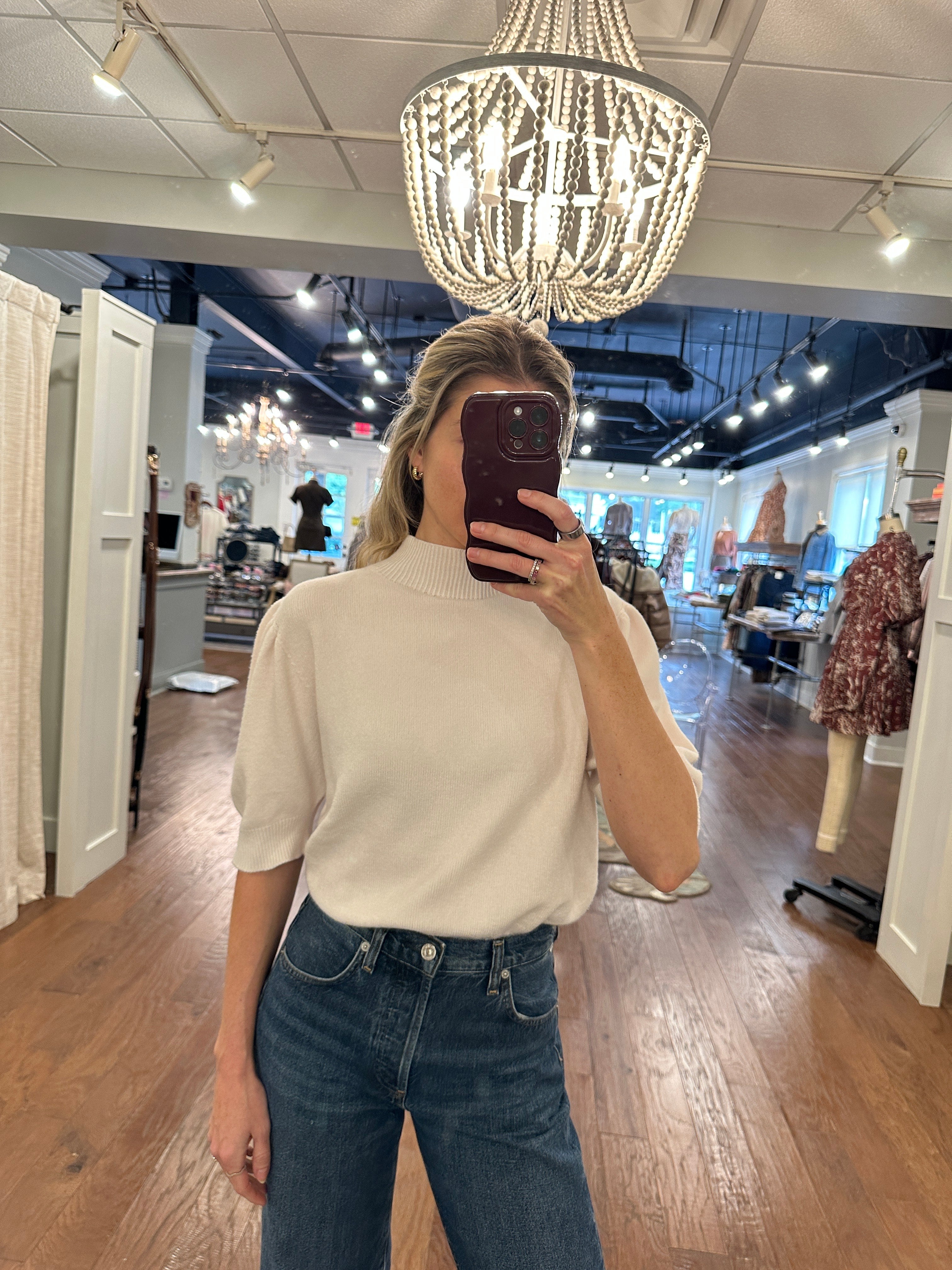 Mock Neck Top
