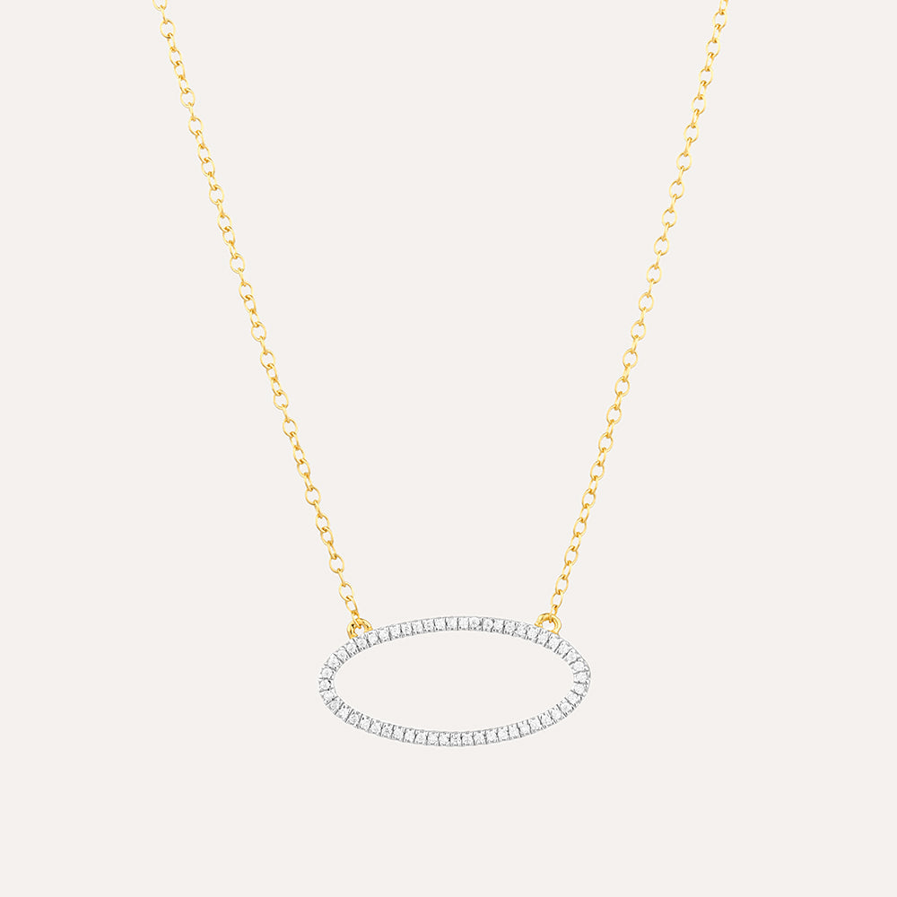 One With the Oval Pendant Necklace