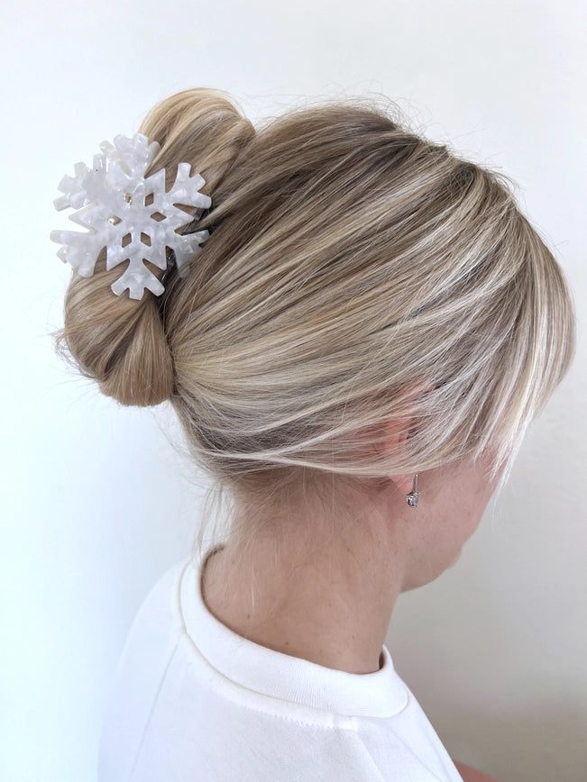 Handmade Snowflake Hair Clip