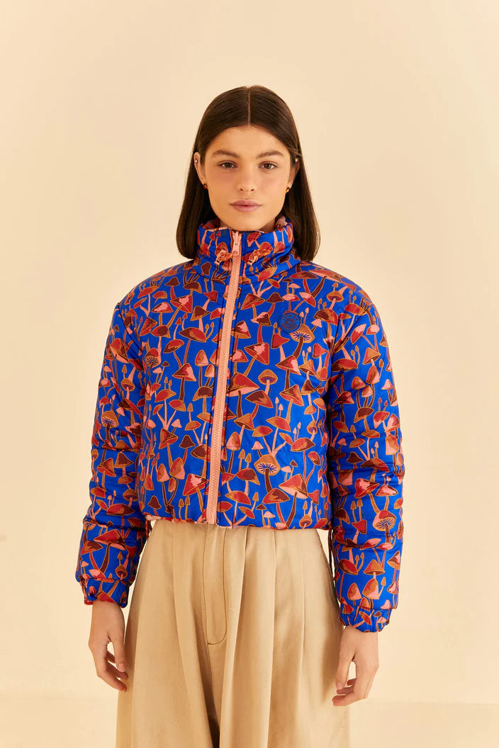 Wild Horses Tricot Reversible Puffer Jacket