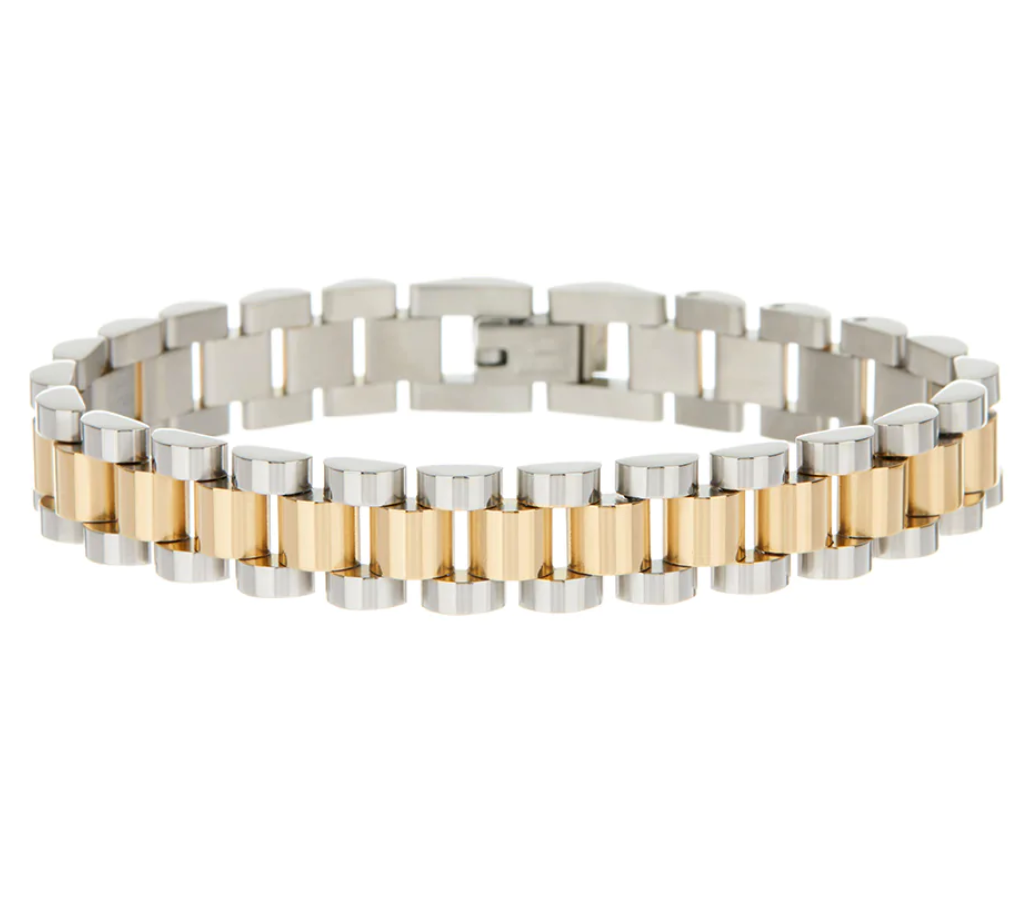 Two-Toned Timepiece Bracelet