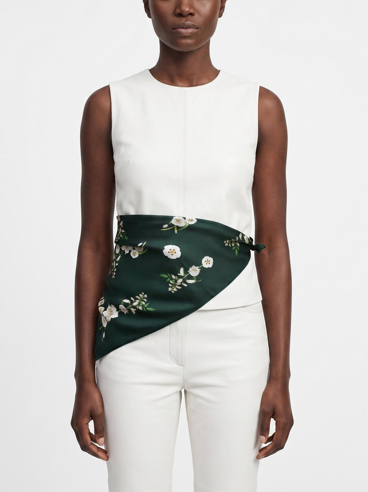 Lily Garden Double Sided Silk Scarf