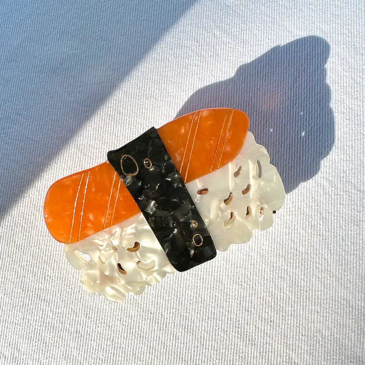 Hand-Painted Sushi Claw Hair Clip
