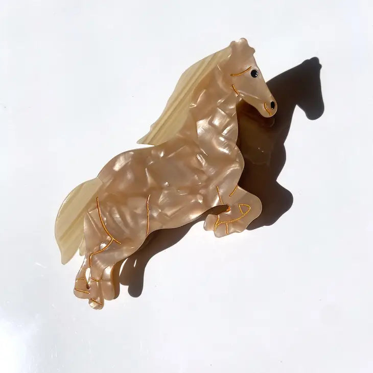 Hand-painted Horse Hair Clip