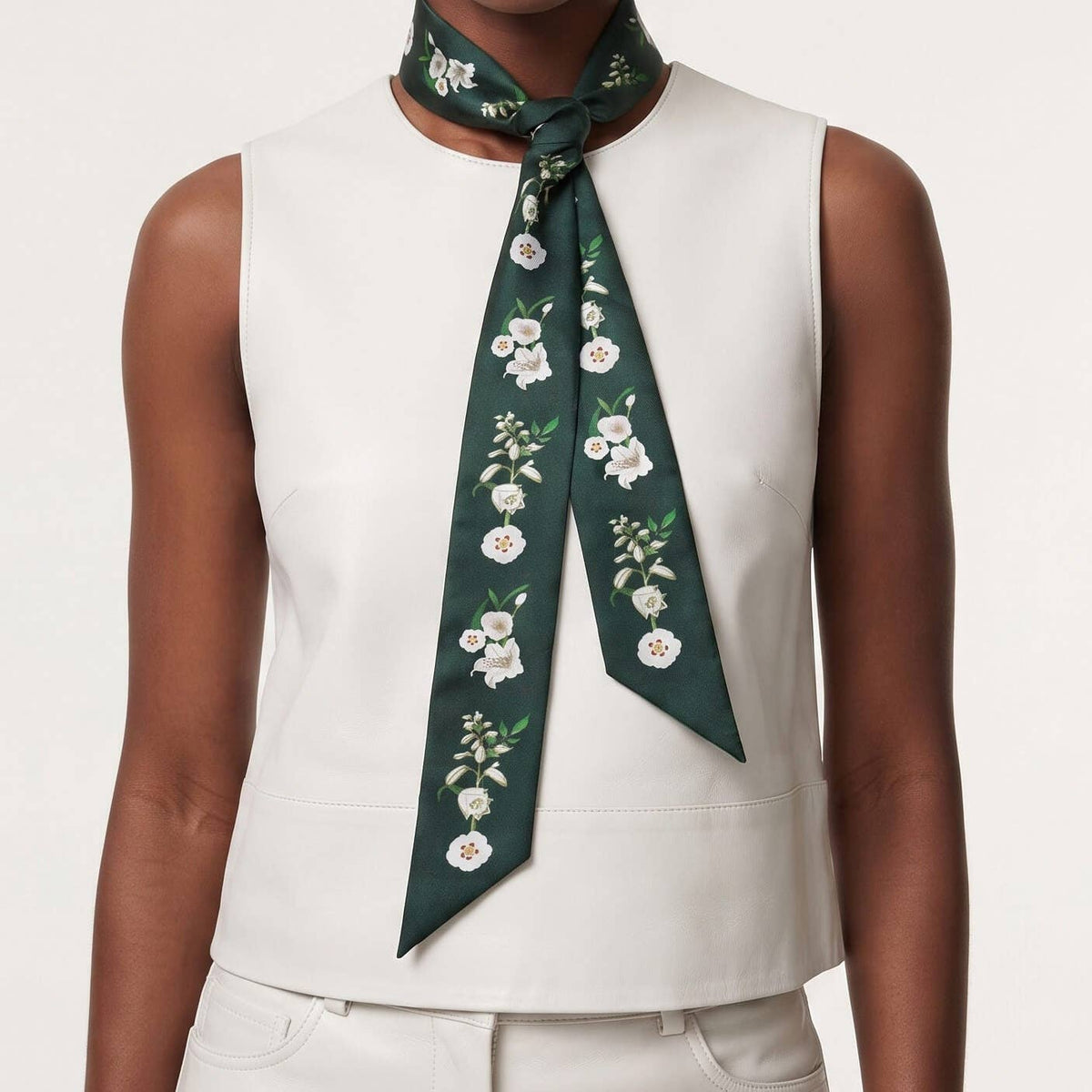 Silk Skinny Scarf
