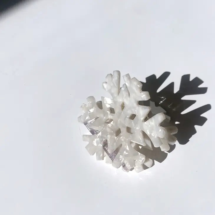 Handmade Snowflake Hair Clip