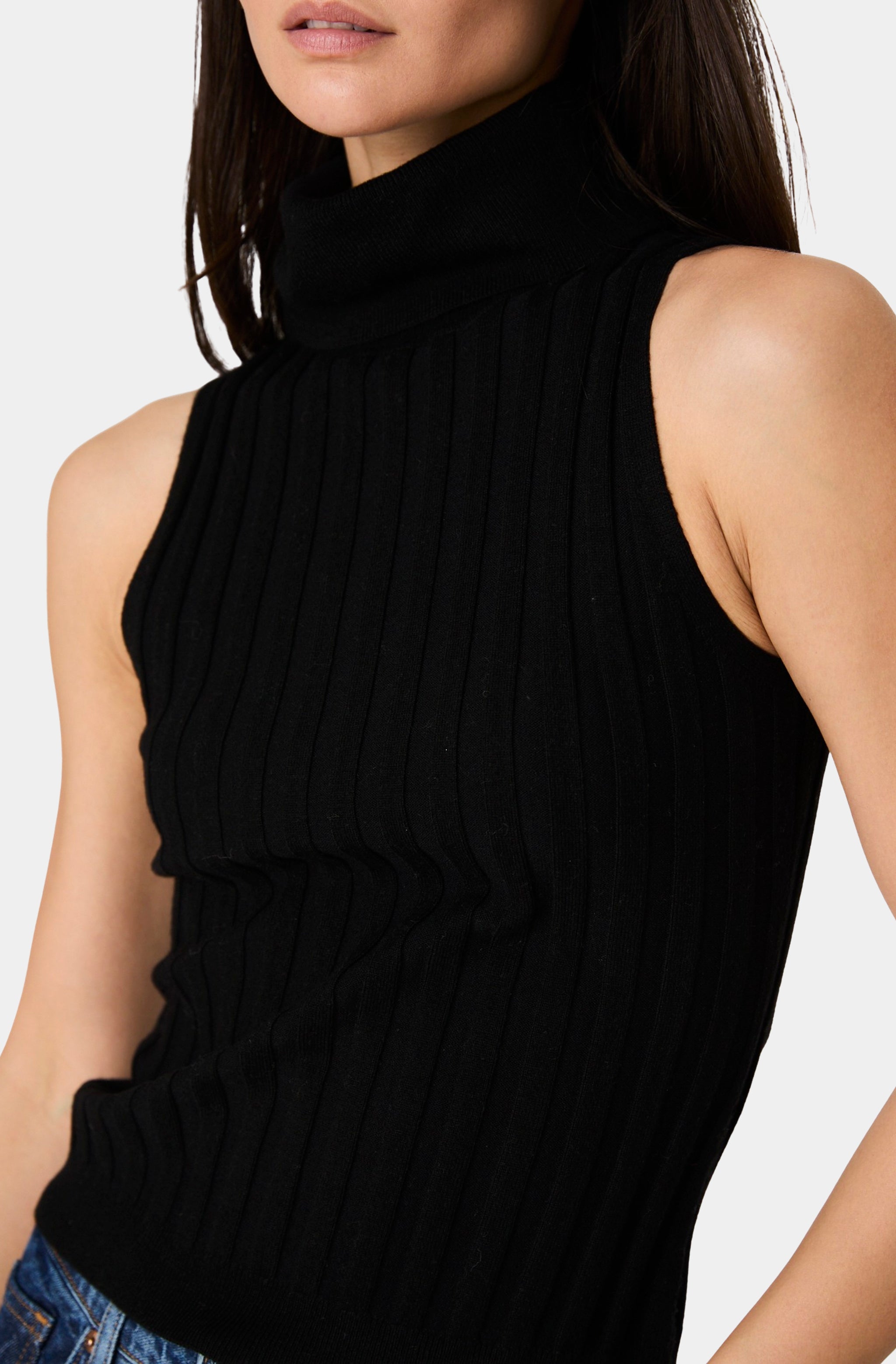 Turtleneck Tank Sweater