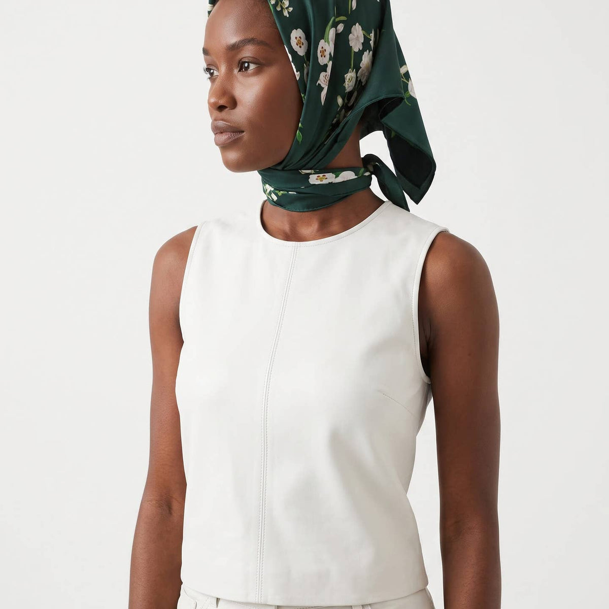 Lily Garden Double Sided Silk Scarf