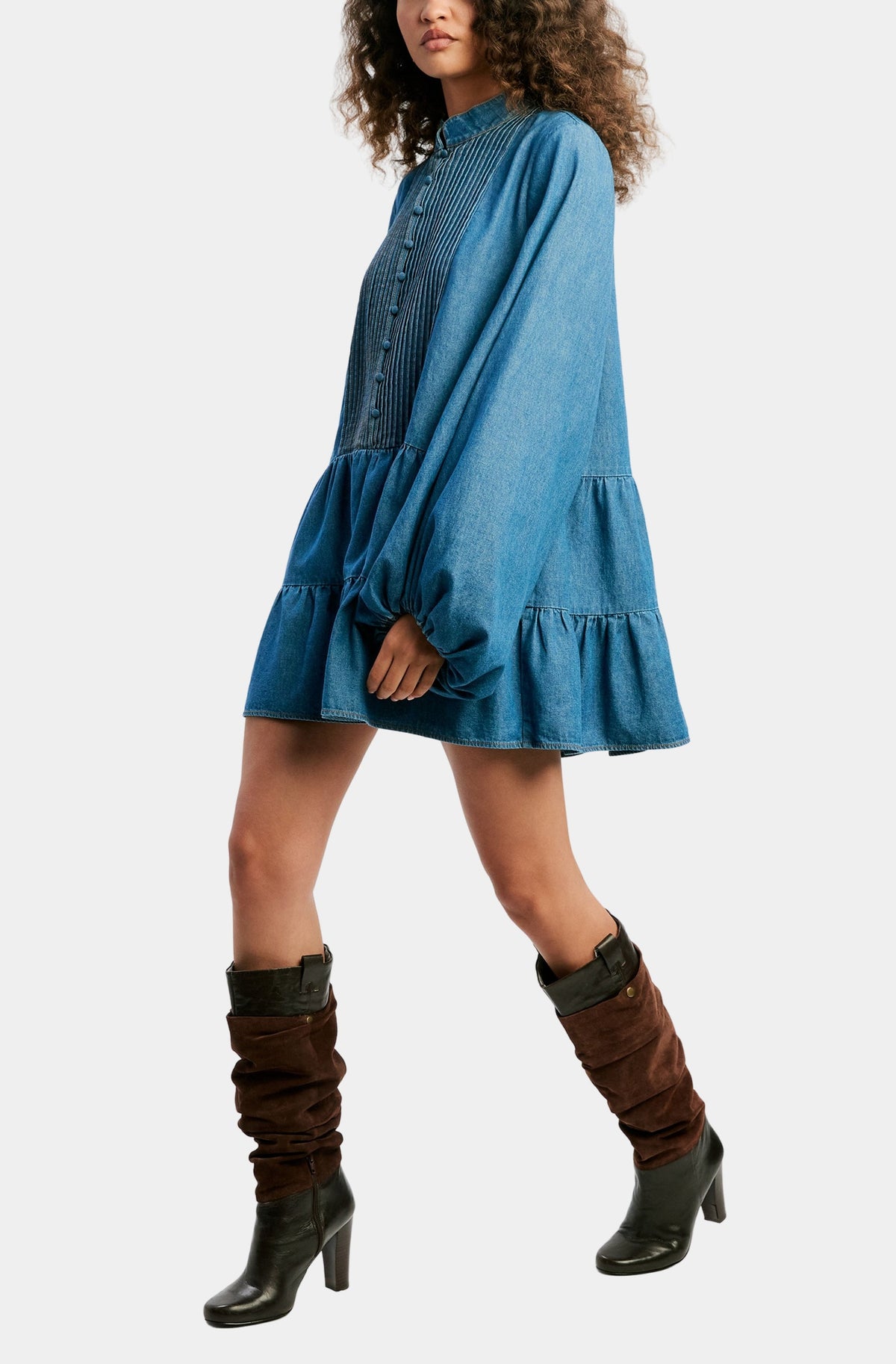 Antonia Chambray Mini Dress