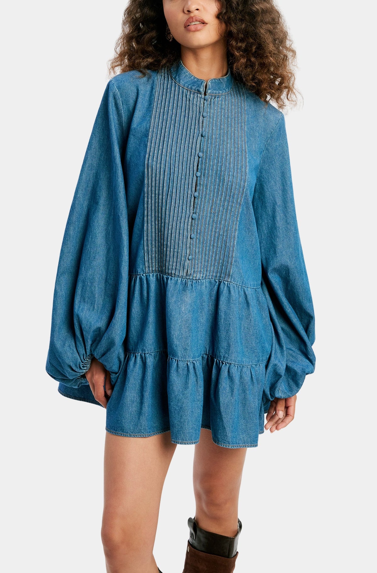 Antonia Chambray Mini Dress