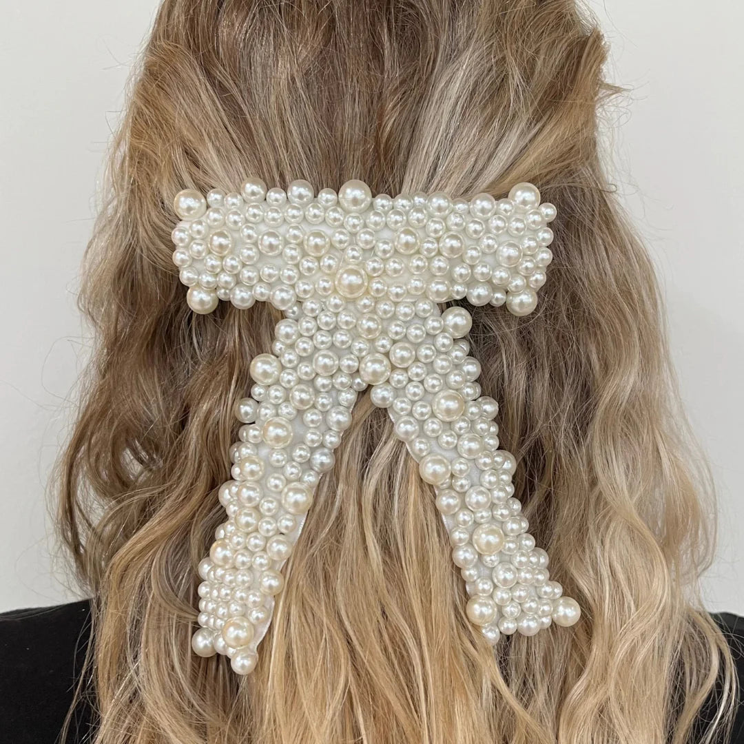 Pearl Bow Clip