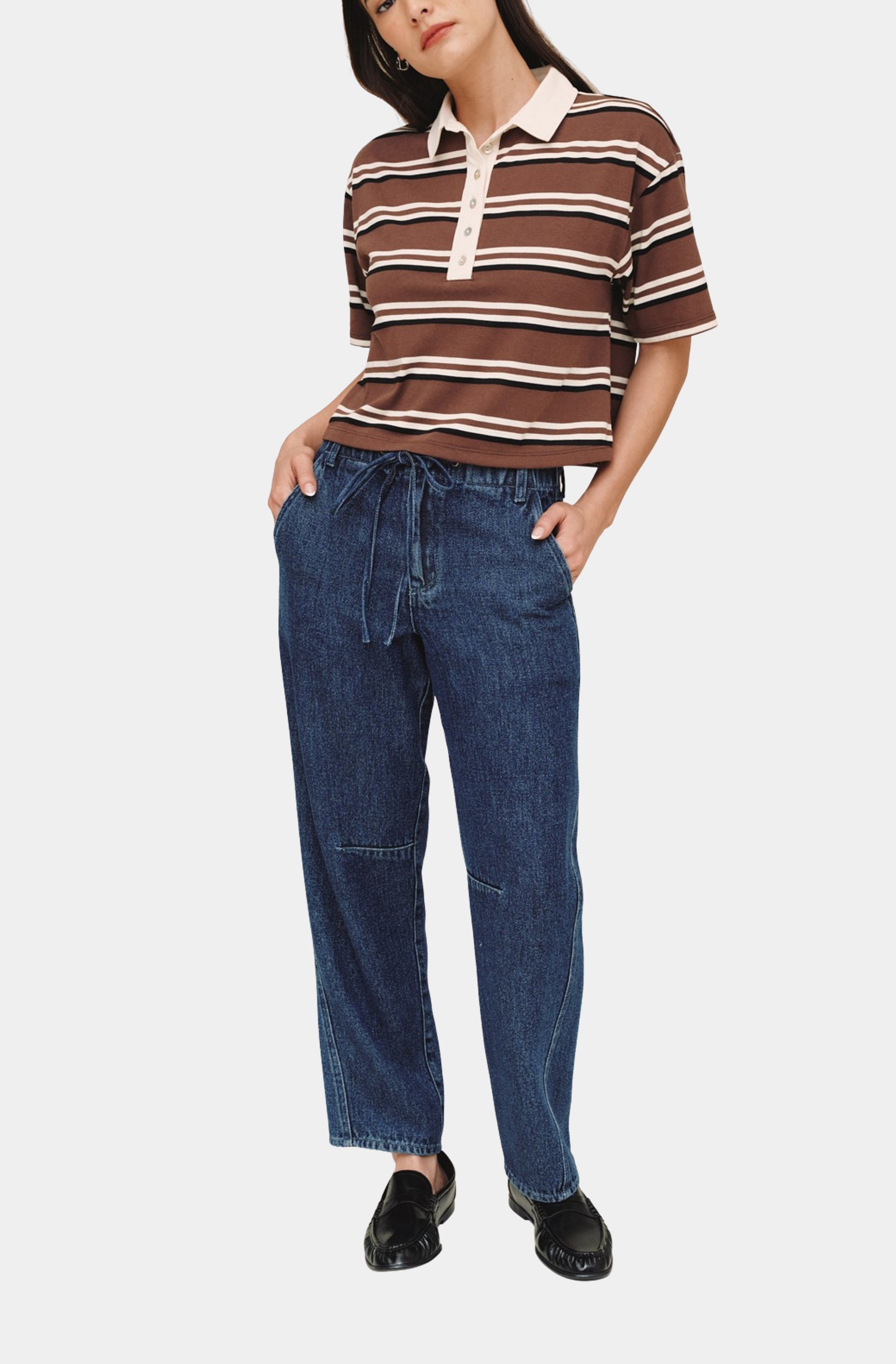Crop Polo Tee