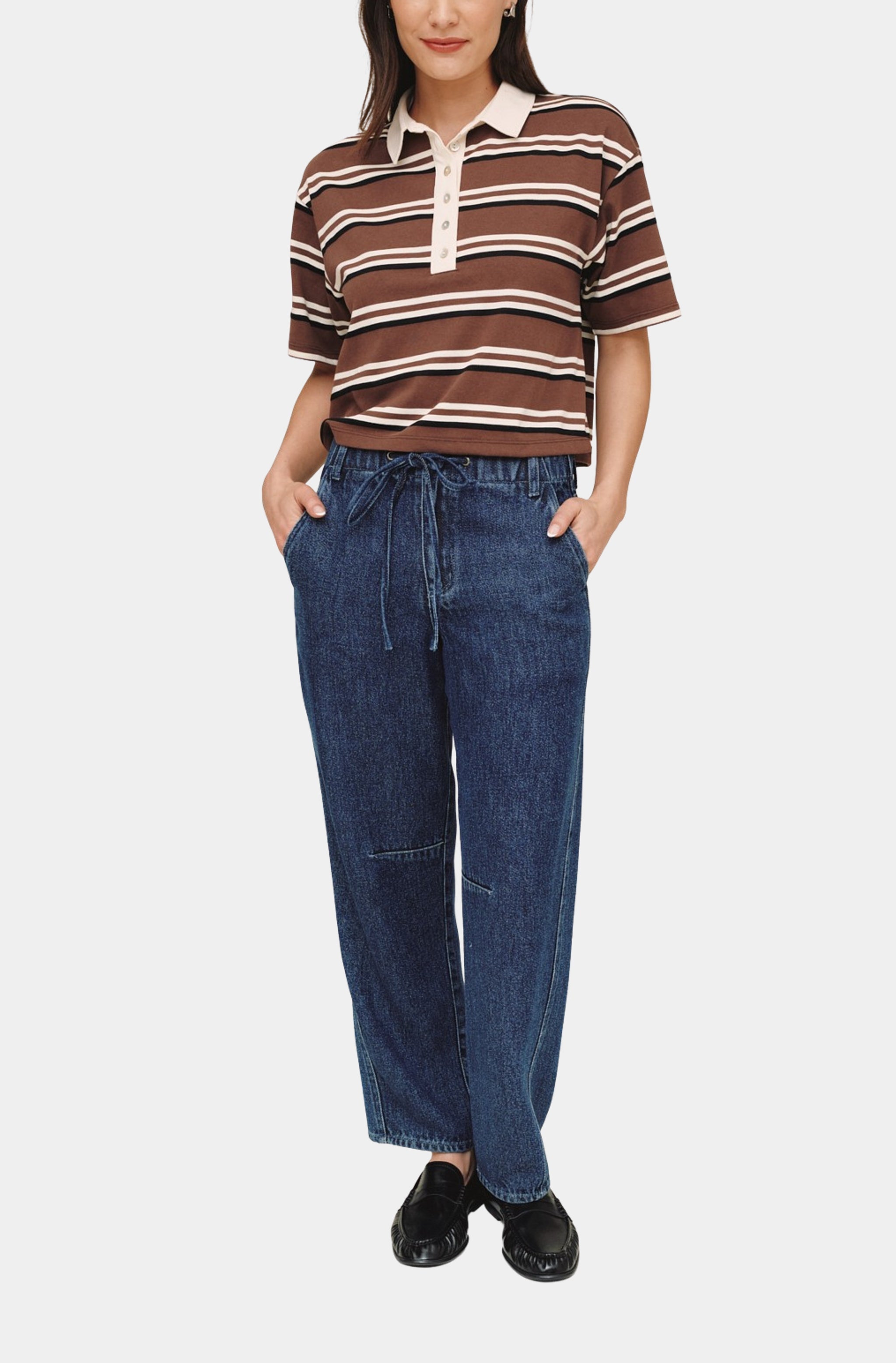 Crop Polo Tee