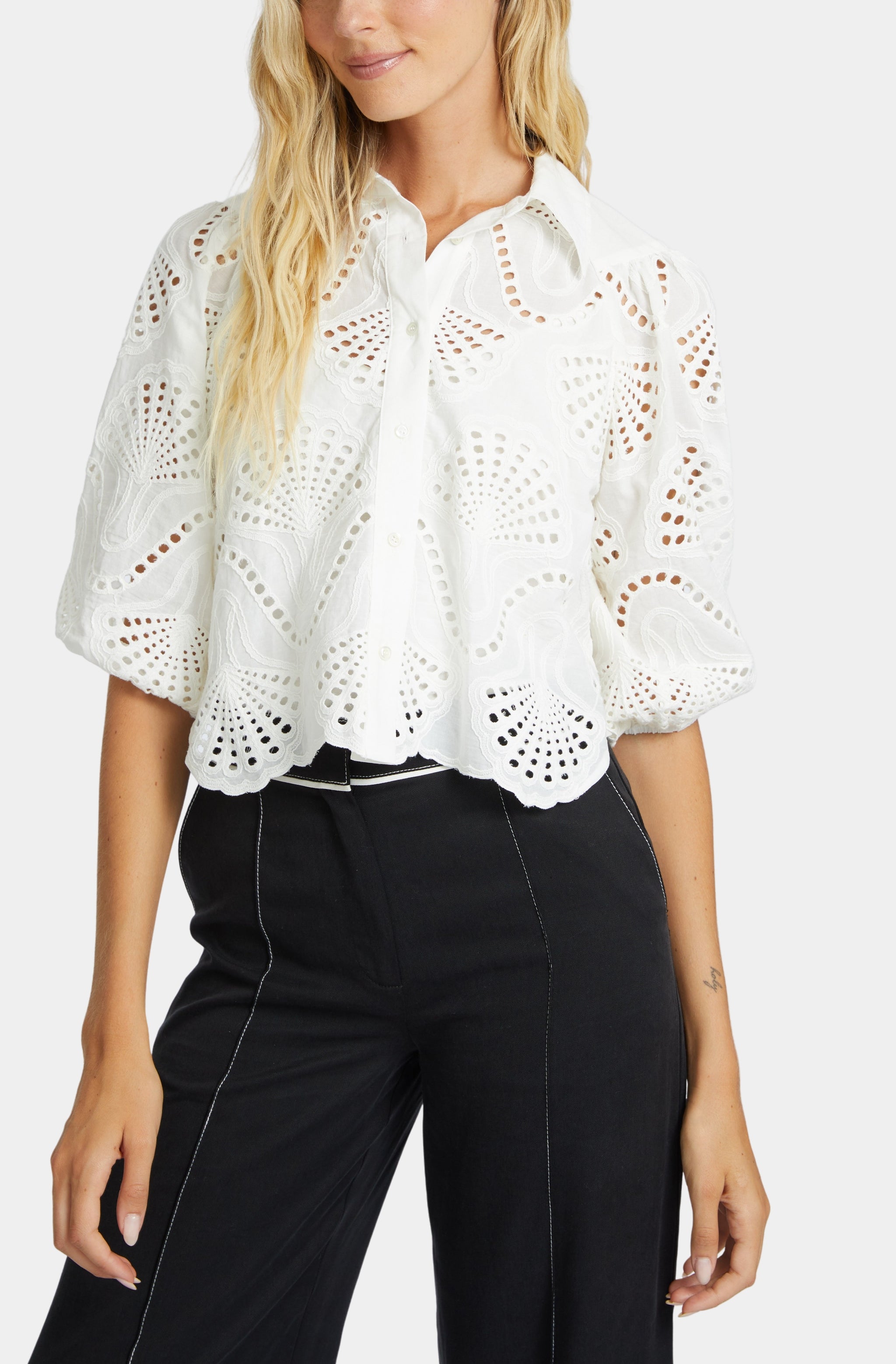 Juliette Ivory Lace Top