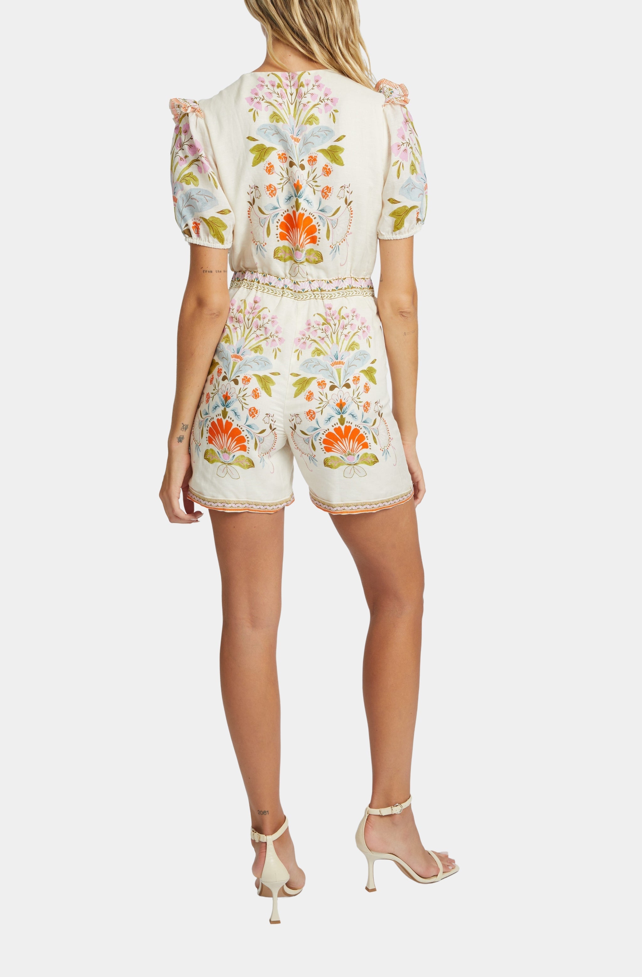 Dany Vintage Floral Romper
