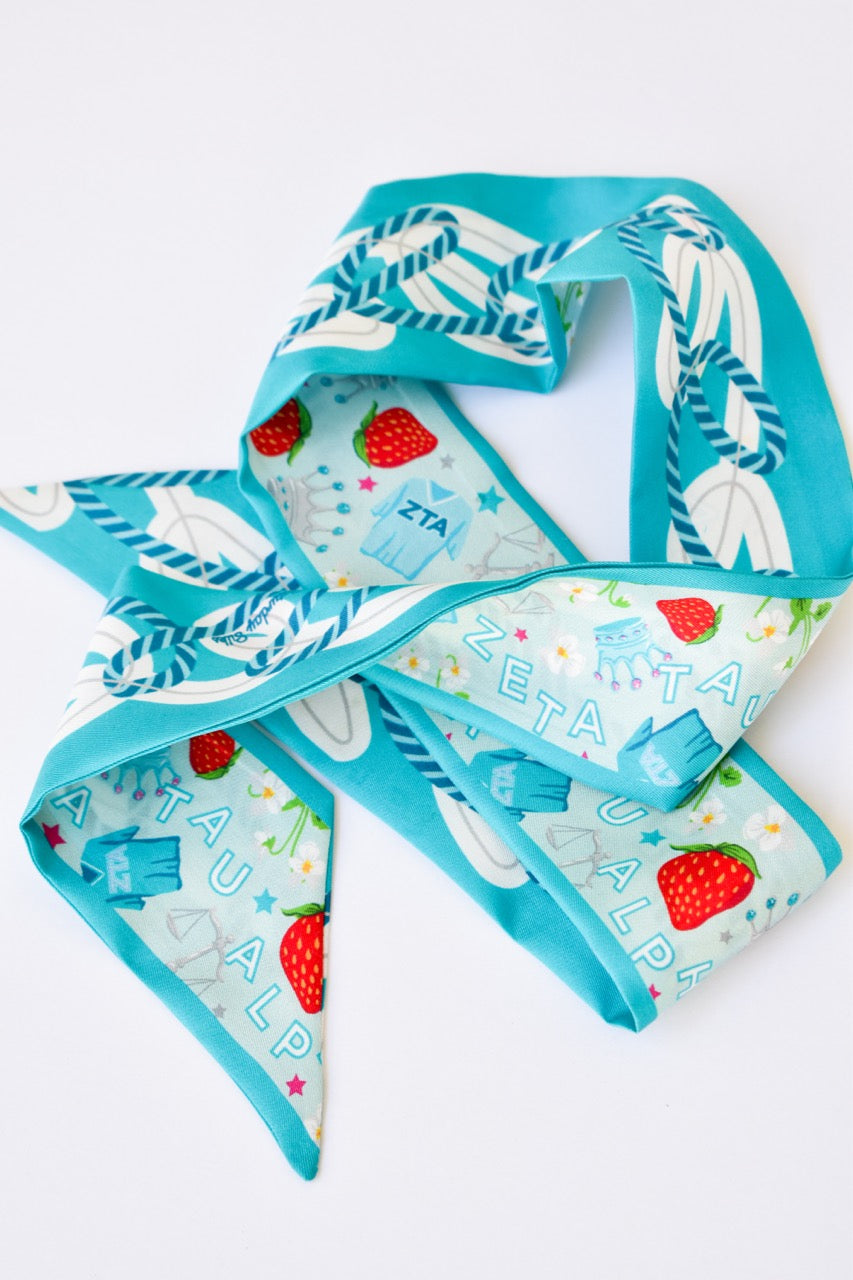Zeta Tau Alpha Twilly Scarf