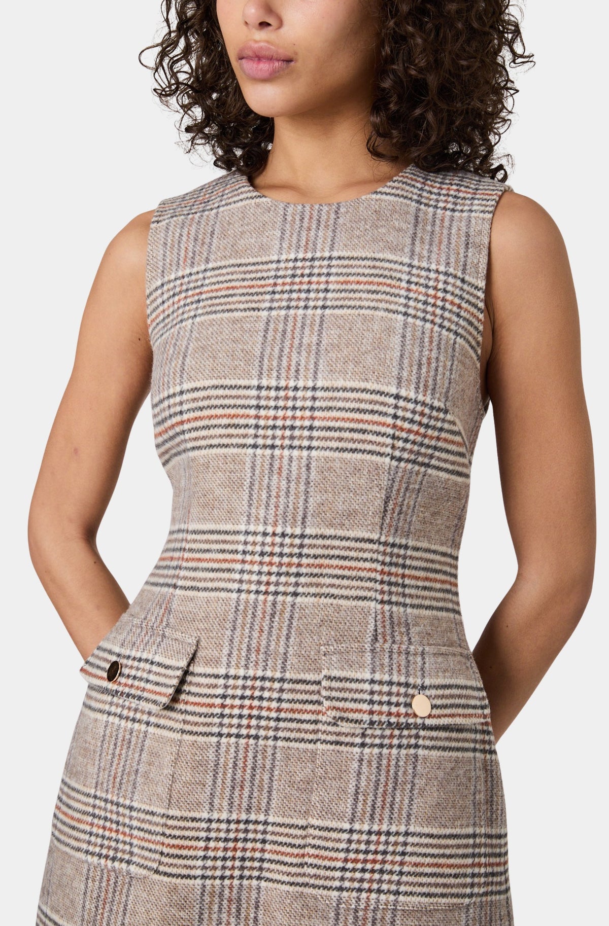 Sutton Plaid Two Pocket Mini Dress