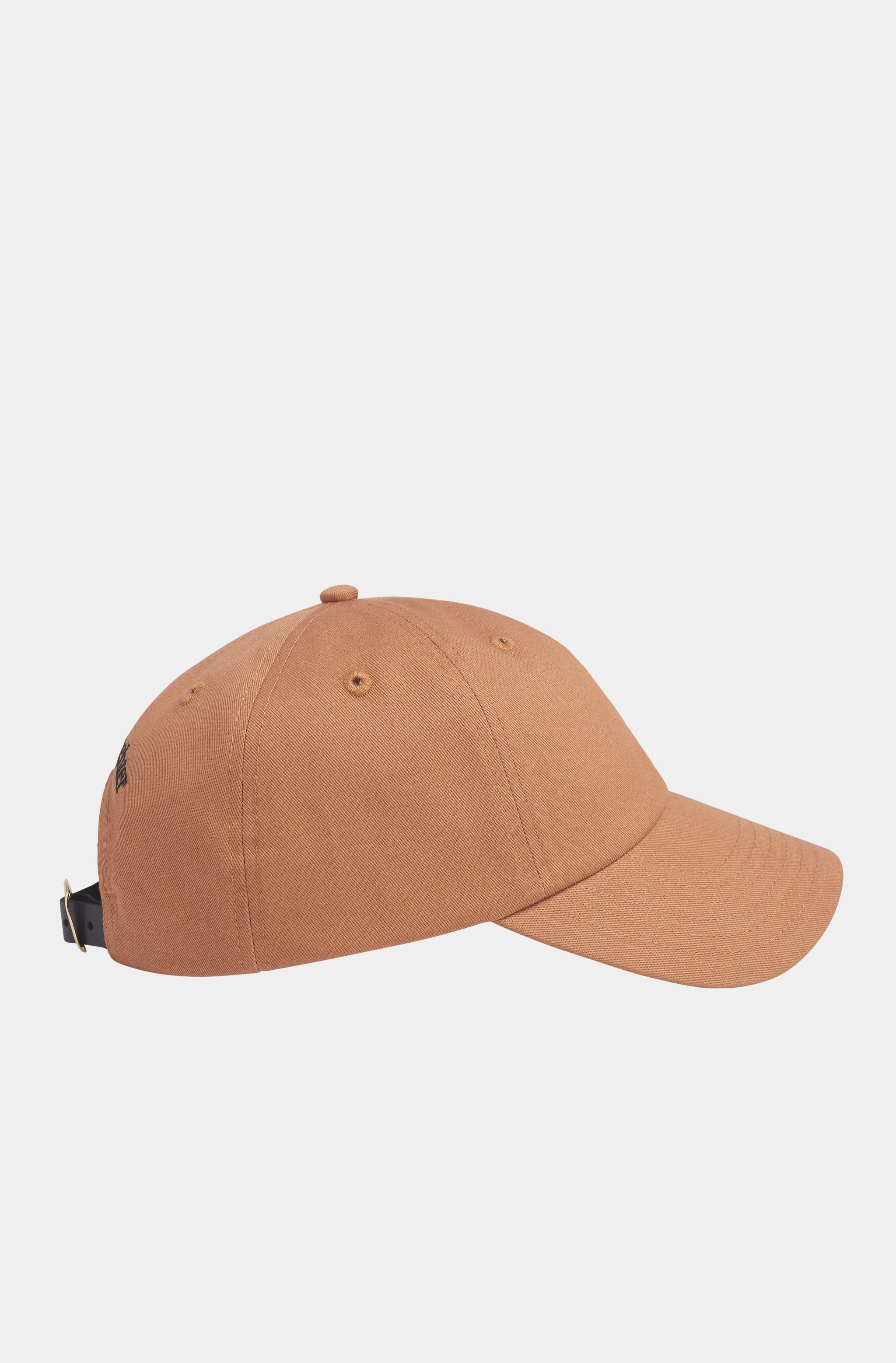 Baseball Cap With Leather Strap