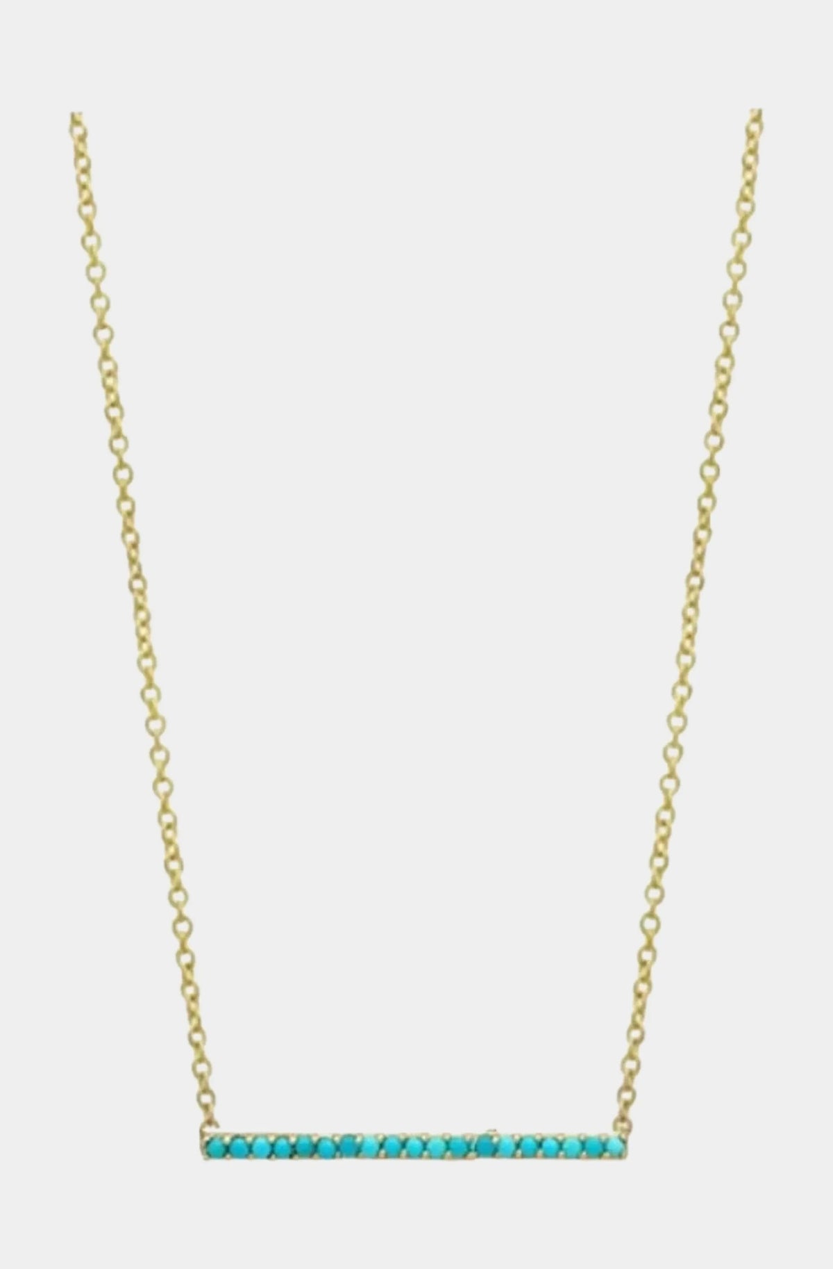 Micro Pave Bar Necklace