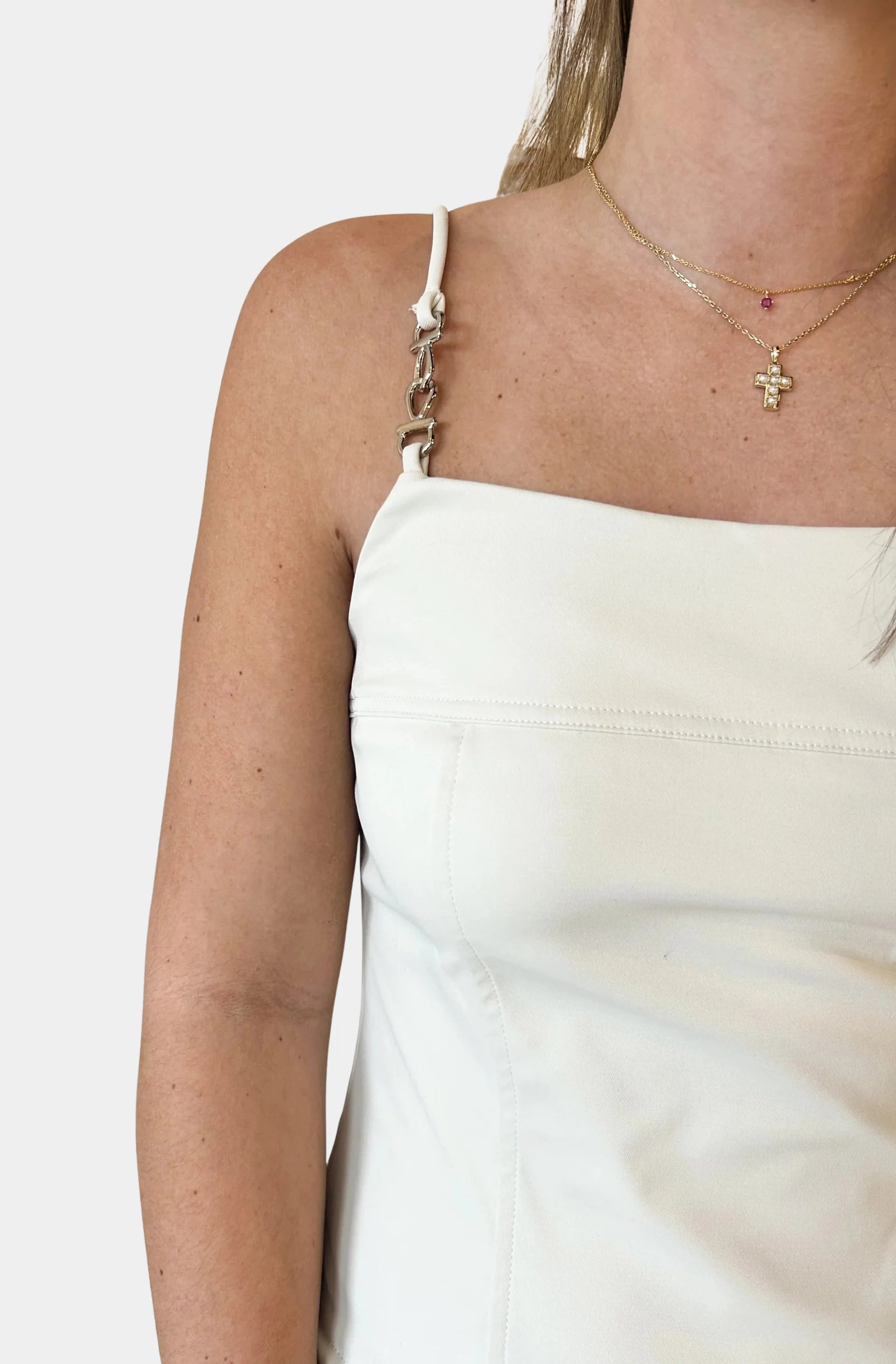 Barrett Mixed Media Maxi Dress