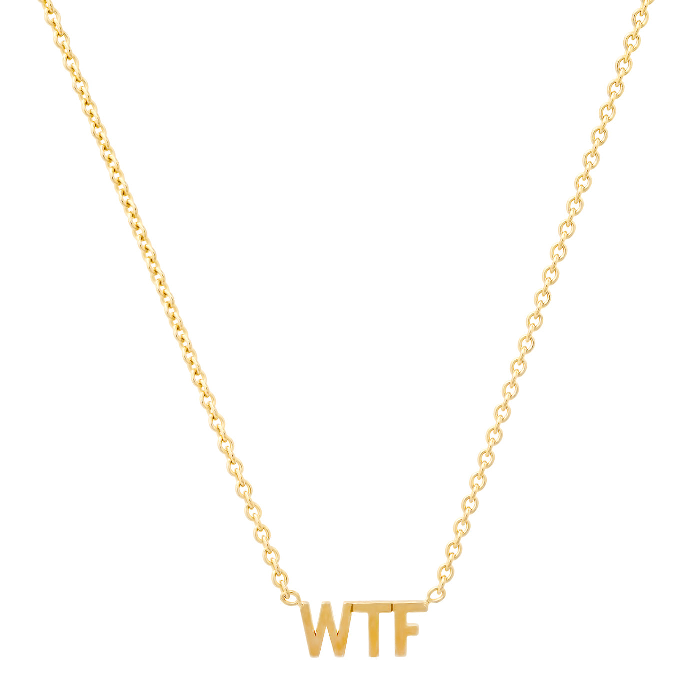 Gold Vermeil WTF Necklace