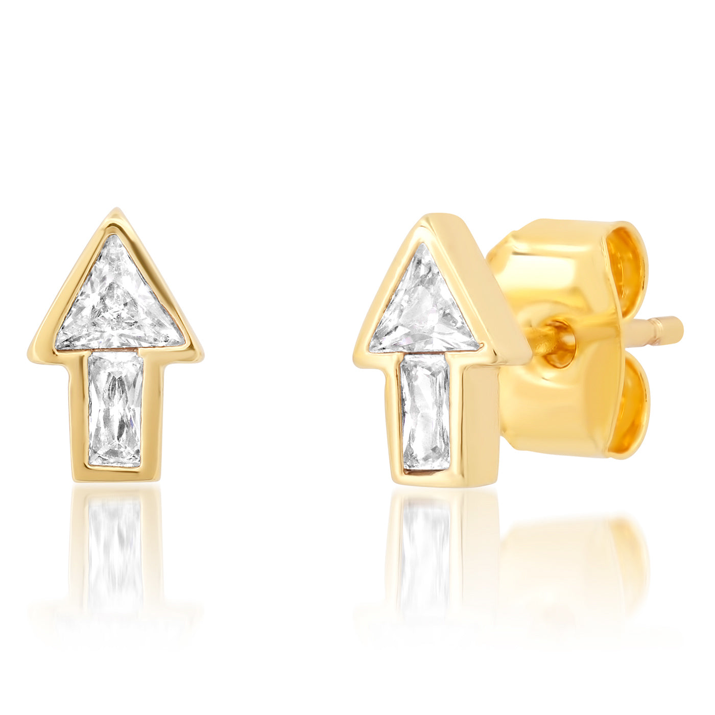 CZ Arrow Studs