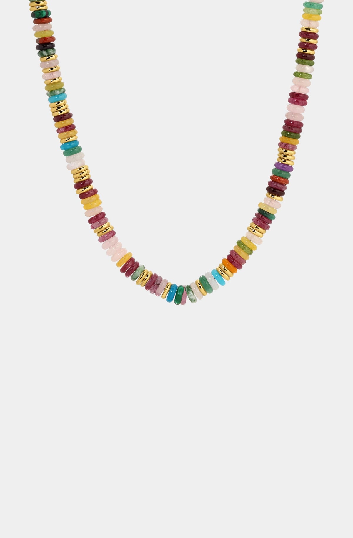 Iris Mixed Stone Beaded Necklace