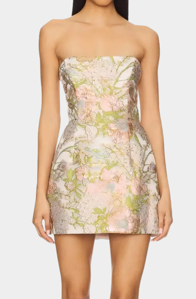 Phoebe Jacquard Mini Dress