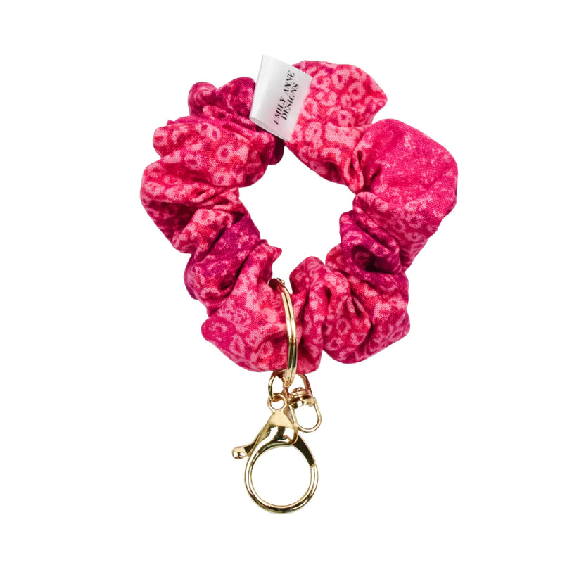 Think Pink Scrunchie Key Chain