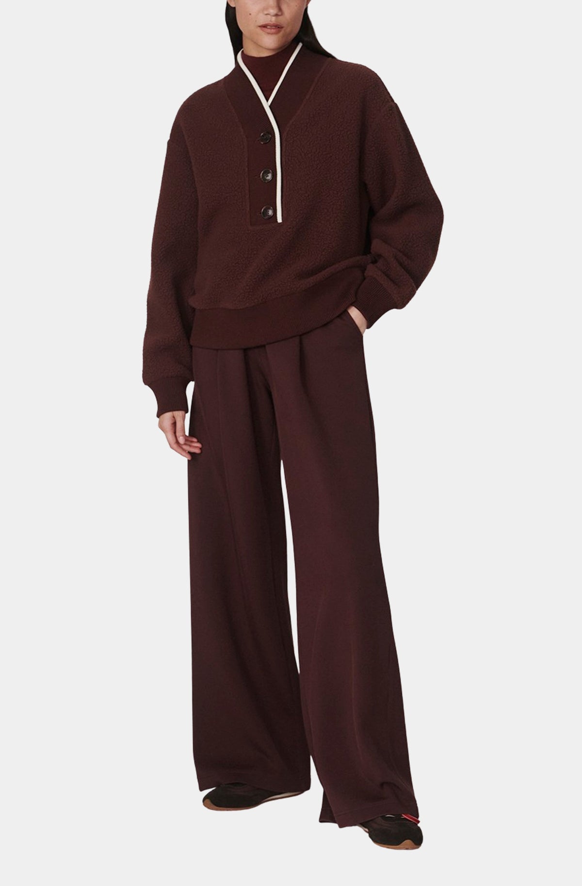 Brenna Button Neck Fleece