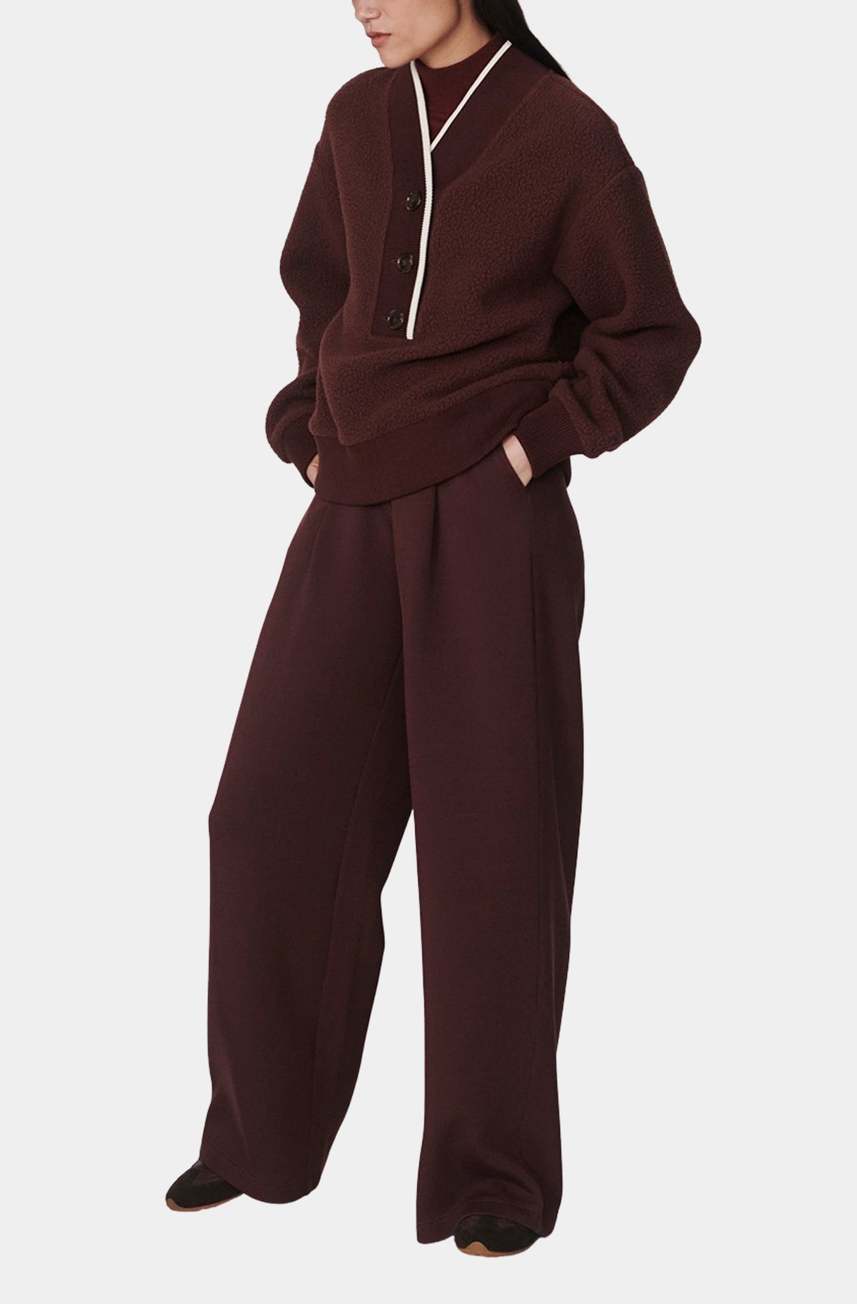 Brenna Button Neck Fleece