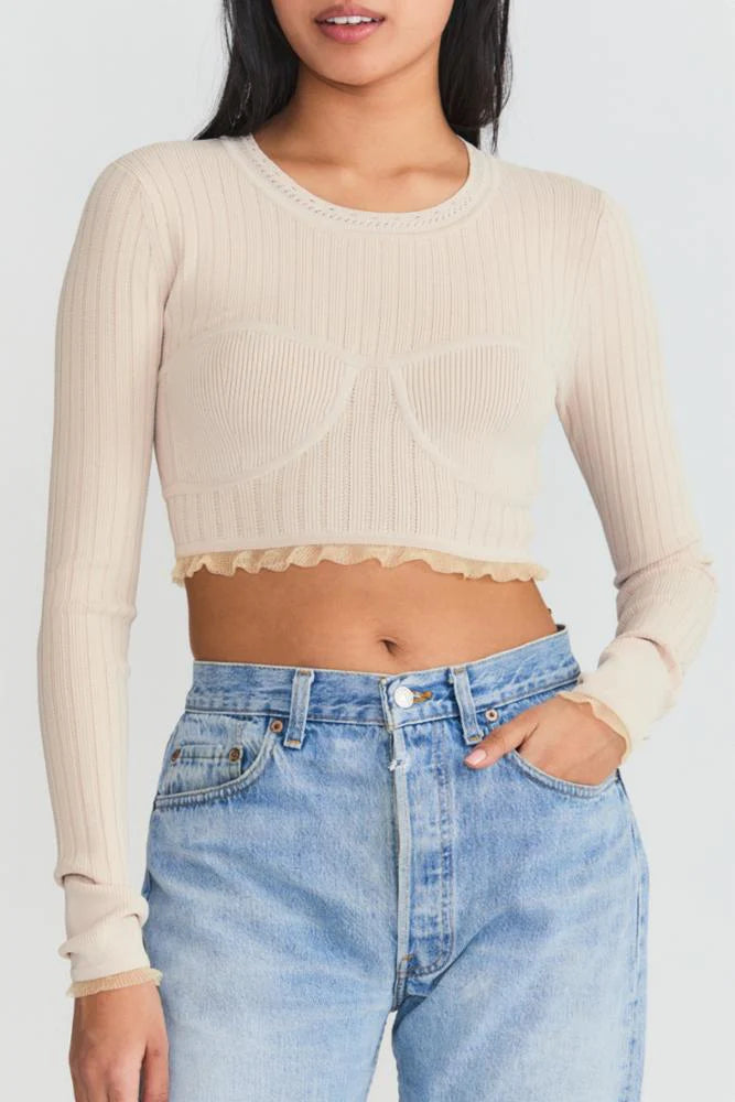 Amandine Crop Pullover