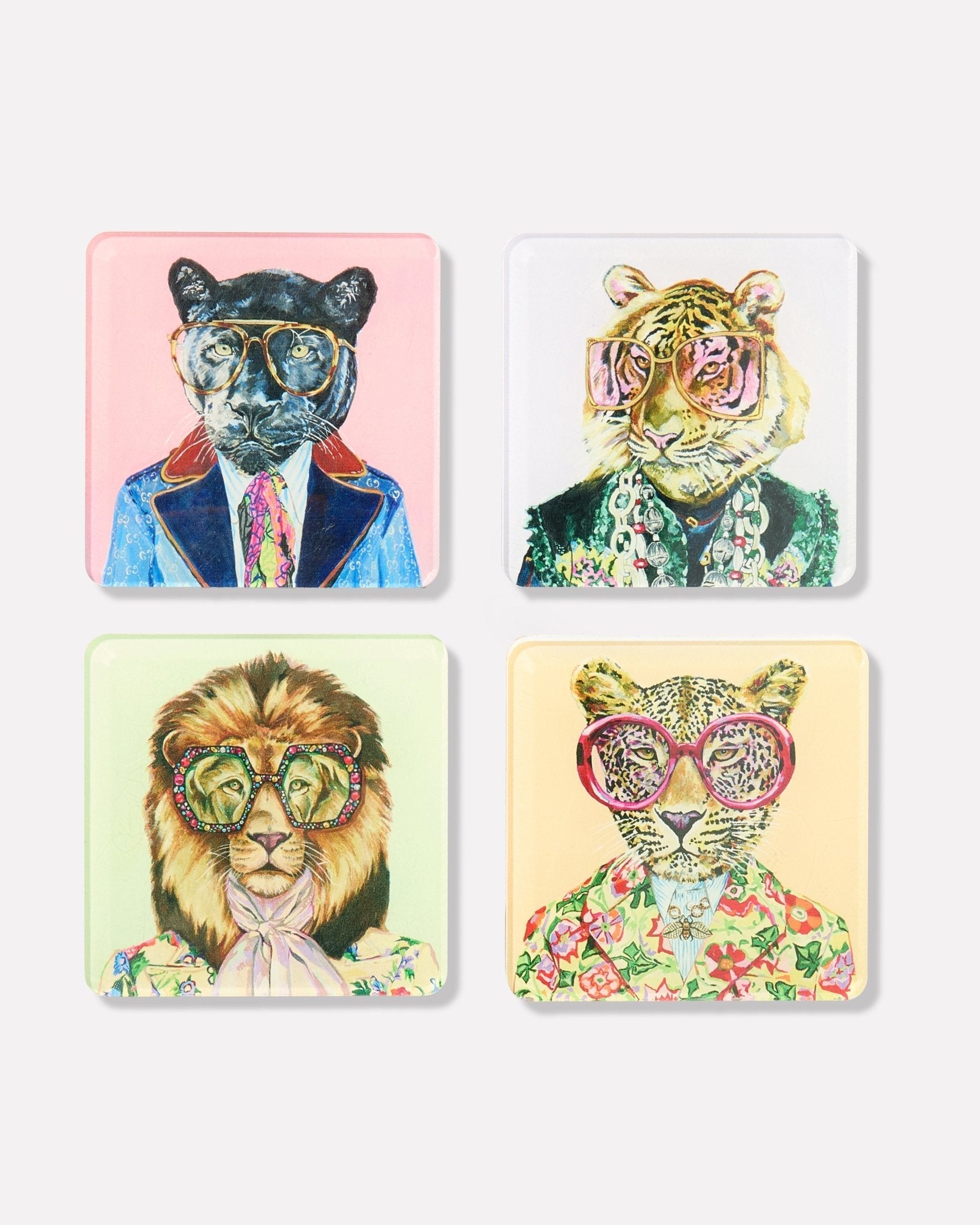 Big Cats Coaster Set