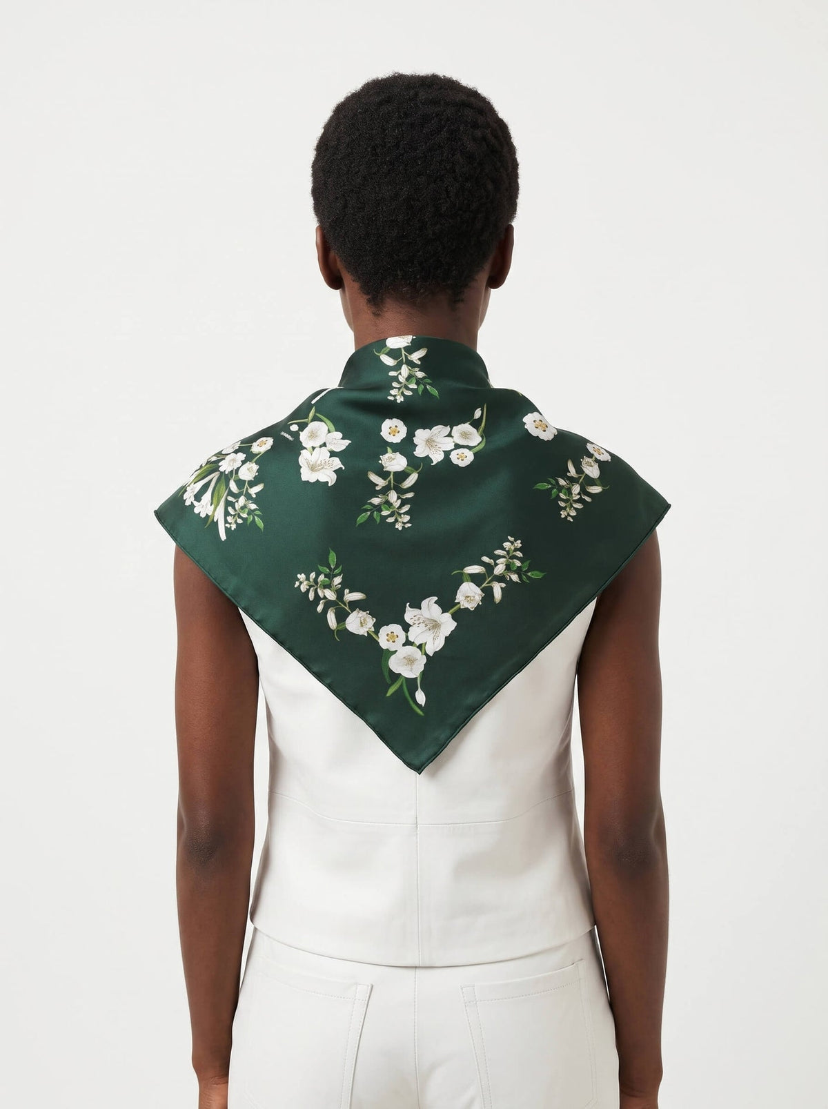Lily Garden Double Sided Silk Scarf