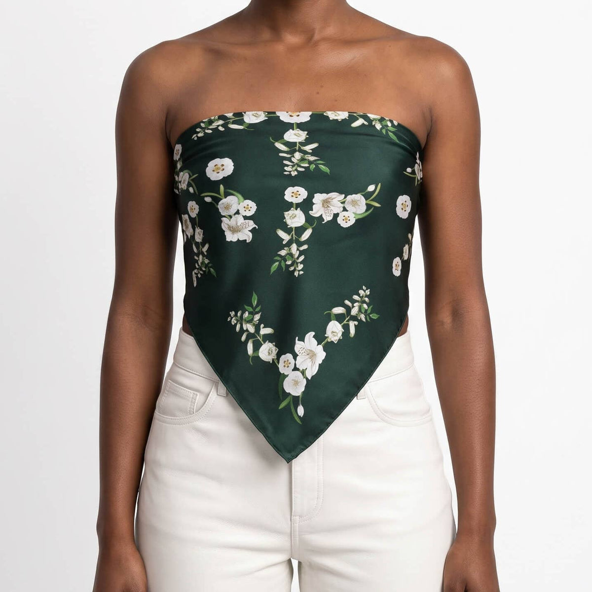 Lily Garden Double Sided Silk Scarf