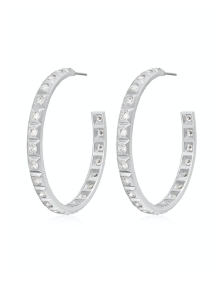 XL Pyramid Stud Hoops